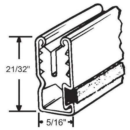 Strybuc C Sash 8ft Lengths White 90-496W-8